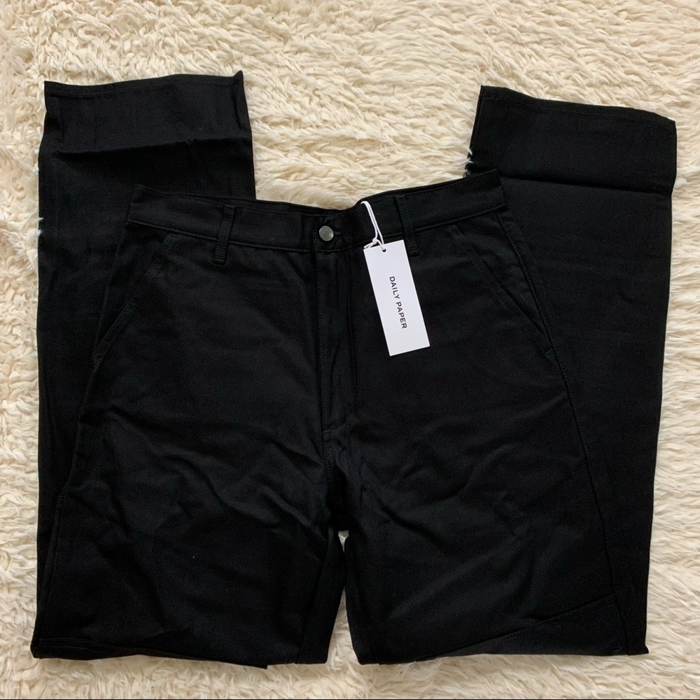 Daily Paper Rework Pants Color Black Size Medium - Picture 4 of 14